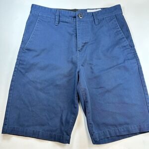 Volcom Shorts Mens 28 Blue Lightweight Pockets Stretch Beach Casual 9" Inseam